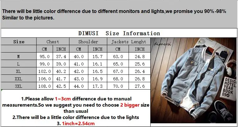 

DIMUSI Spring Autumn Mens Denim Jacket Fashion Men Trendy Ripped Denim Coats Bomber Jackets Male Cowboy Baseball Jean Jackets