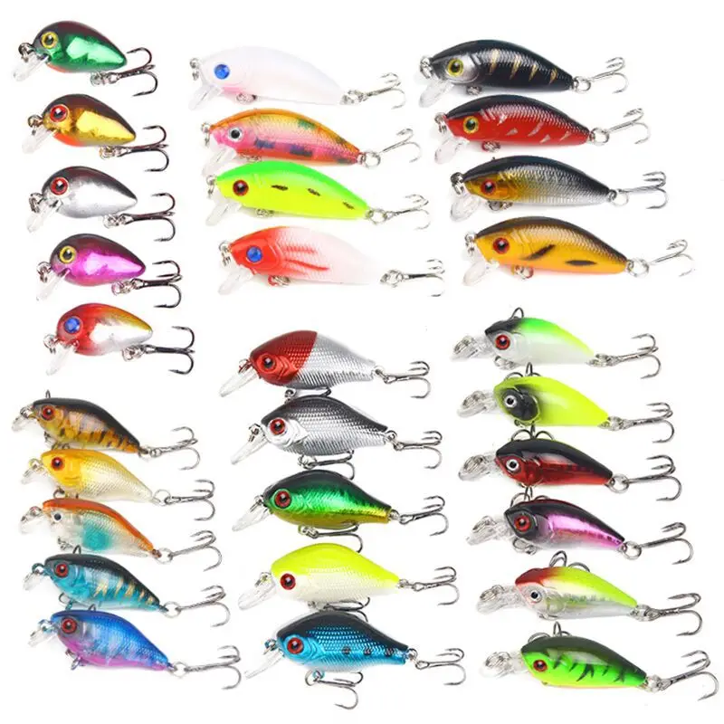 Crankbait Minnow набор приманки для рыбалки 29 шт./компл. тонущий Jerkbait Crank гольян воблеры