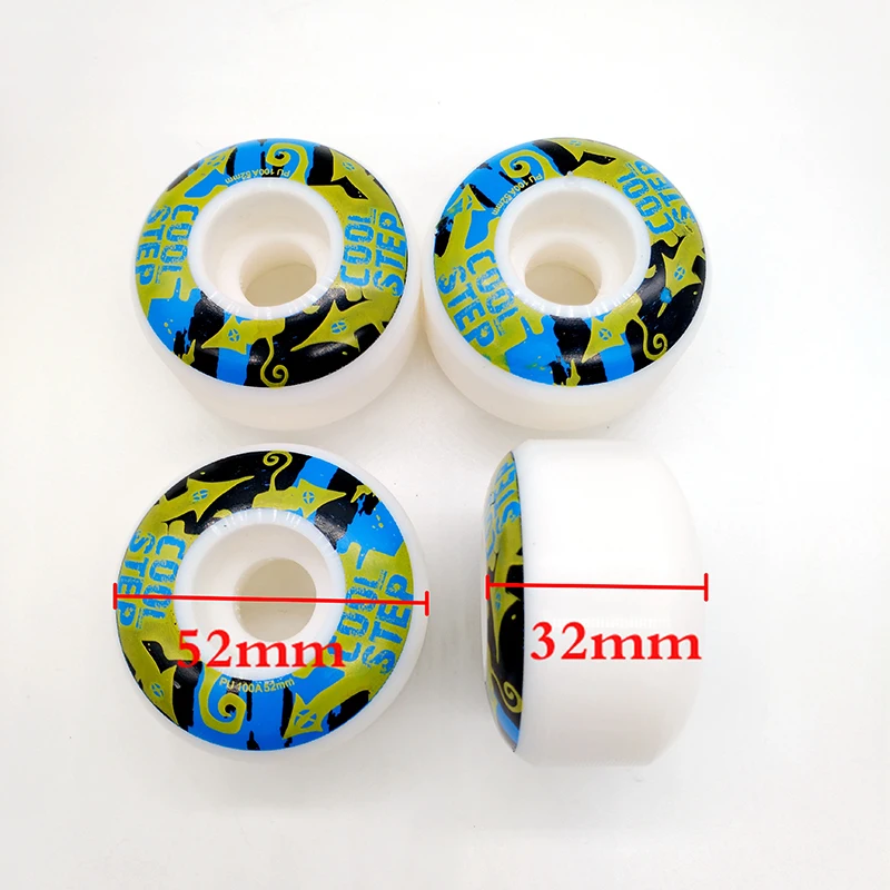 free shipping skate board wheel Pu super rebound 4 pcs/lot 52*32 mm 100A | Спорт и развлечения