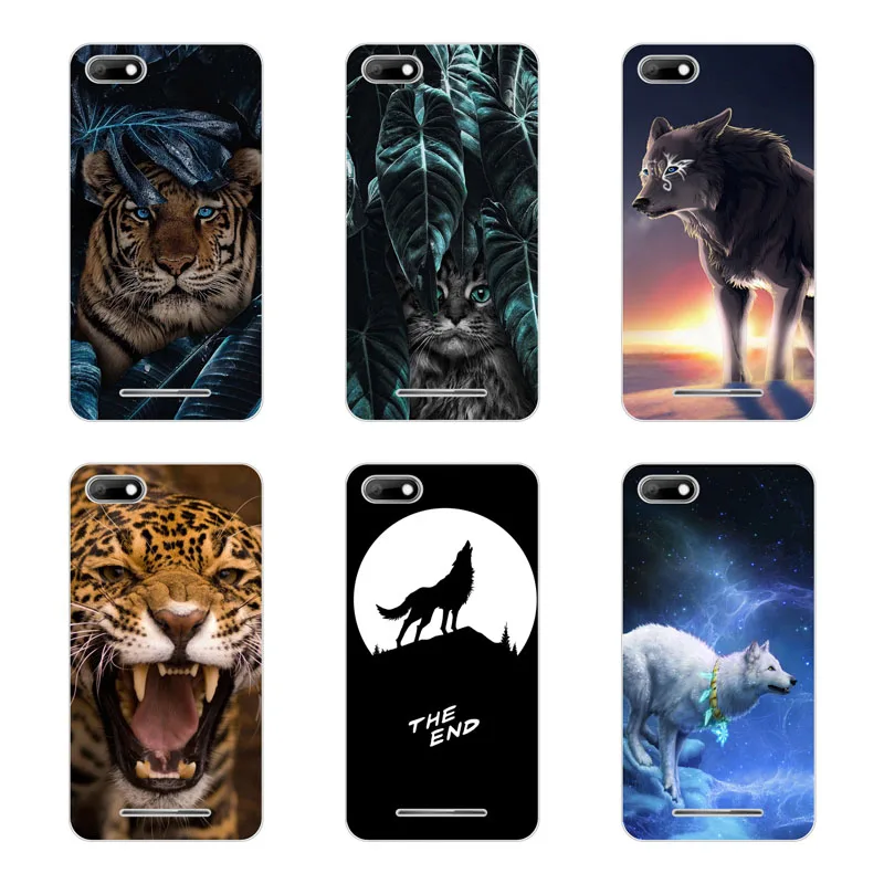 for BQ strike 5020 Case Silicon Wolf beast Painting Soft TPU Back Cover BQS Protect Phone cases |