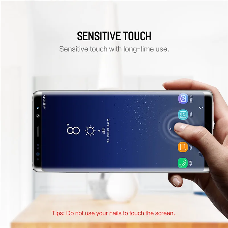 Рок гидрогель Экран протектор для samsung Galaxy Note 8 0 18 мм полный защитный Стекло фильм