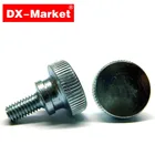 M4 болт с накаткой, 6 мм-40 мм DIN464-B винт с рифленой головкой, большой плоский болт с буртиком, высококачественные Крючки Зажимы, A043