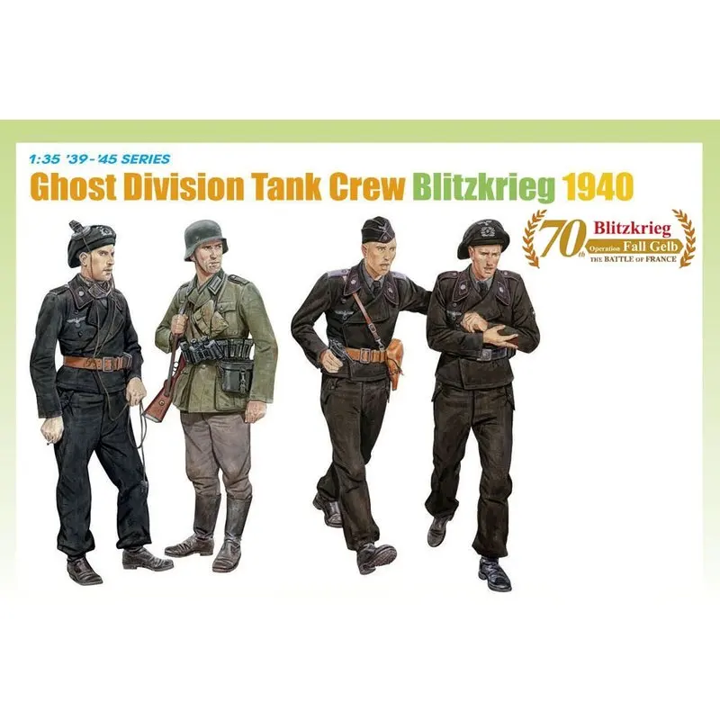 Дракон 6654 1/35 призрак дивизион Танк команда (Blitzkrieg 1940) масштаб модель
