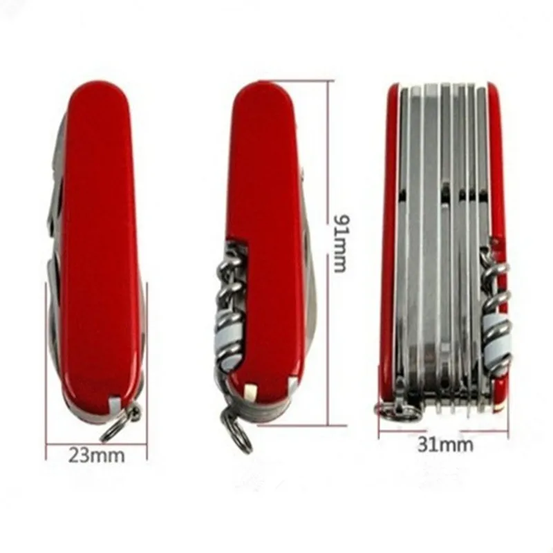 17 In 1 Multifunctional Tools Stainless Steel Folding Knife Outdoor Camping Survival Multi Pocket EDC Gear For Hunting | Спорт и
