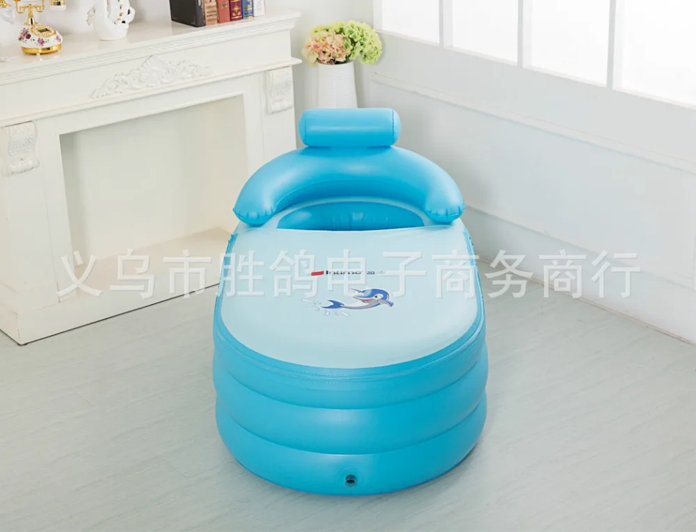 

wholesale adult children keep warm Portable Inflatable bath tub folding Thickening family Bathtub 142x84x64CM