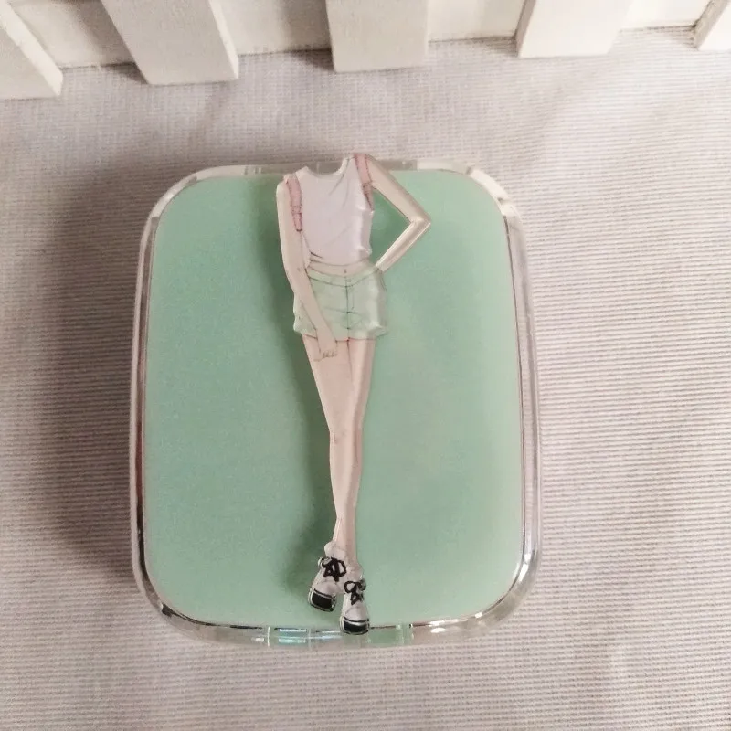 LIUSVENTINA DIY акриловый милый модный чехол для контактных линз мужчин и женщин с