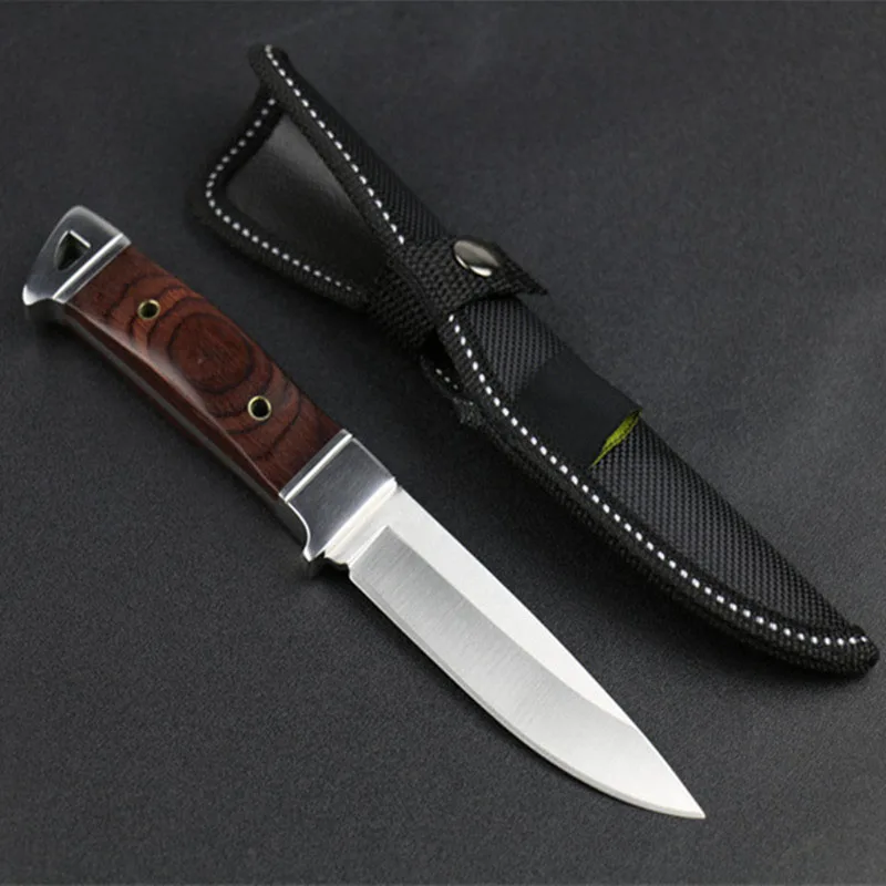 Стальной нож с фиксированным лезвием охотничьи ножи для выживания на природе