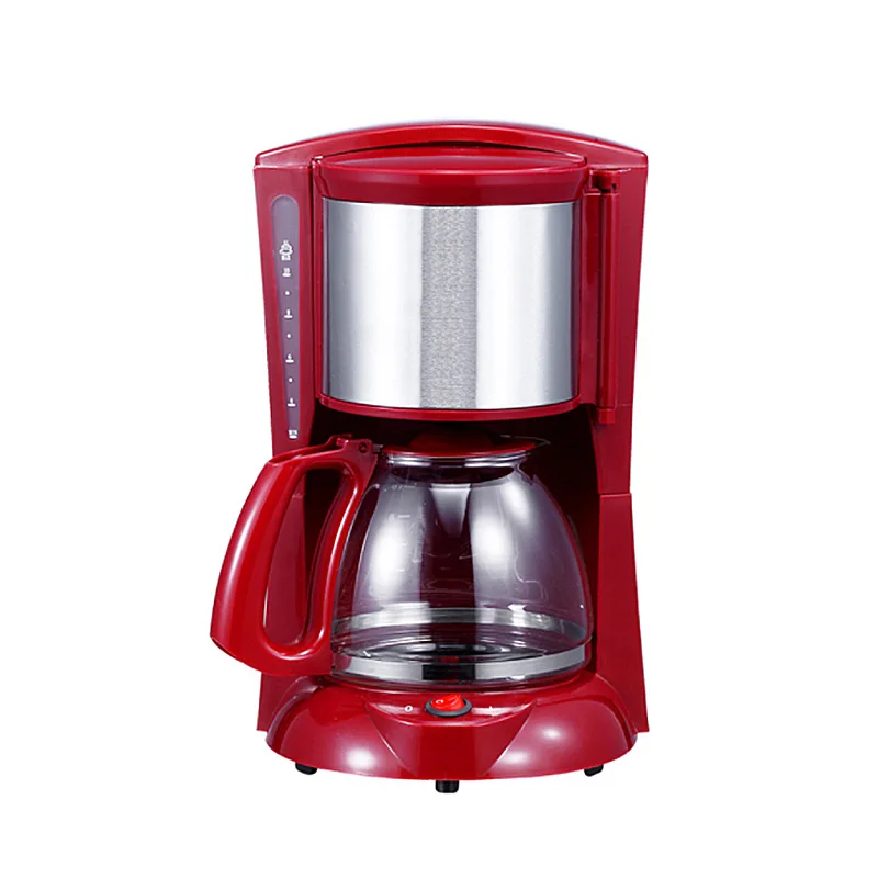 Красный Becornce 1,8-2L бытовой офис американский стиль капельного чая/кофе машина 12 чашек Кофеварка 900 Вт контроль температуры - Цвет: Красный