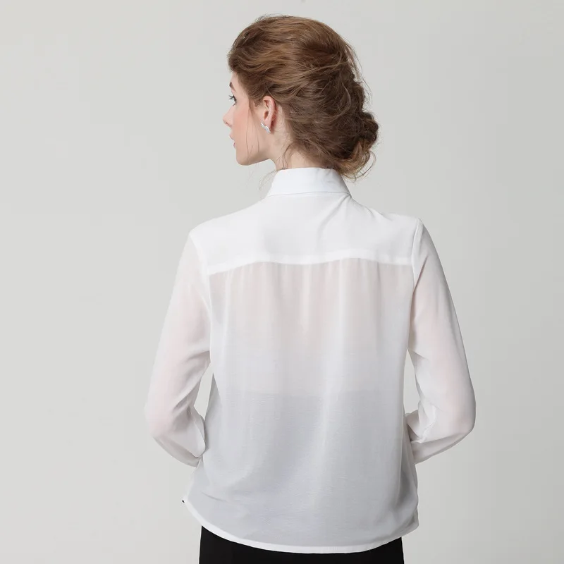 Новая весенняя открытая женская рубашка OL темперамент формальная зубчатая с