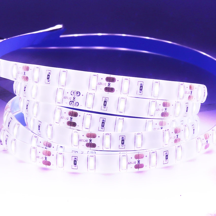 SAMSUNG чип светодиодный полосы 7020 SMD ультра яркие красные/зеленые/холодный белый Водонепроницаемый, 12 В, 5 м, 60 светодиодный s/m полоса светильник ярче SMD 5630