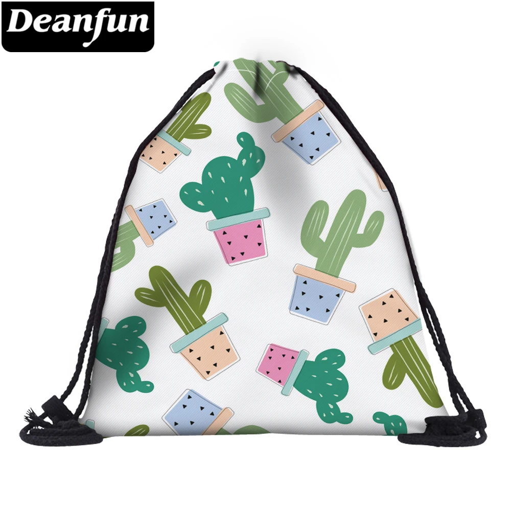 Школьная сумка Deanfun с 3D принтом кактуса забавные женские многофункциональные