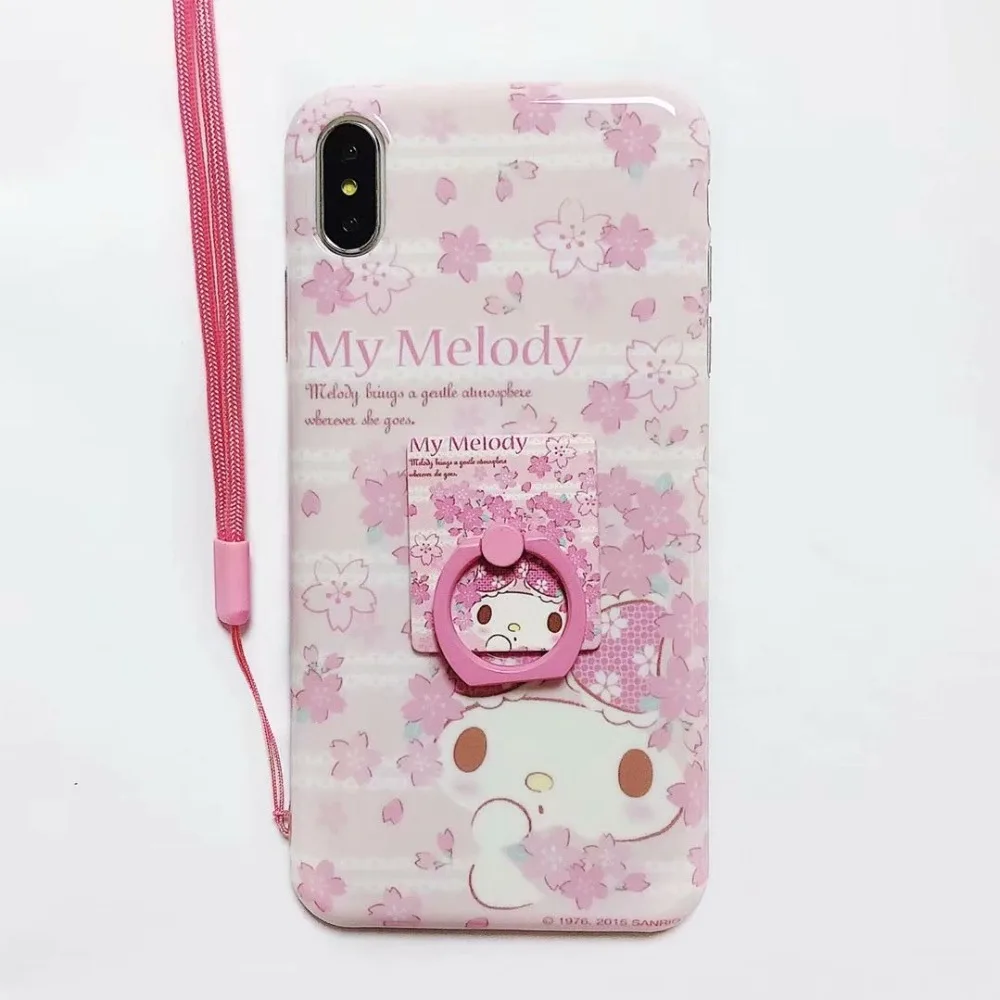 ORYKSZ для iphone X XR XS MAX чехол Роскошная Мелодия с рисунком мягкий силиконовый кольцом