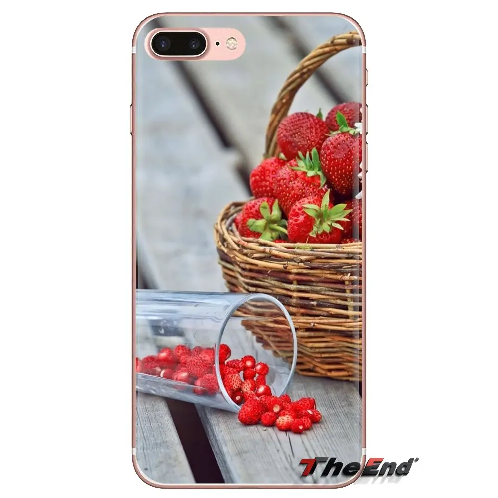 Food Wallpaper Berries Strawberries Silicone Phone Shell Case For Samsung Galaxy A3 A5 A7 A9 A8 Star A6 Plus 2018 2015 2016 2017 |