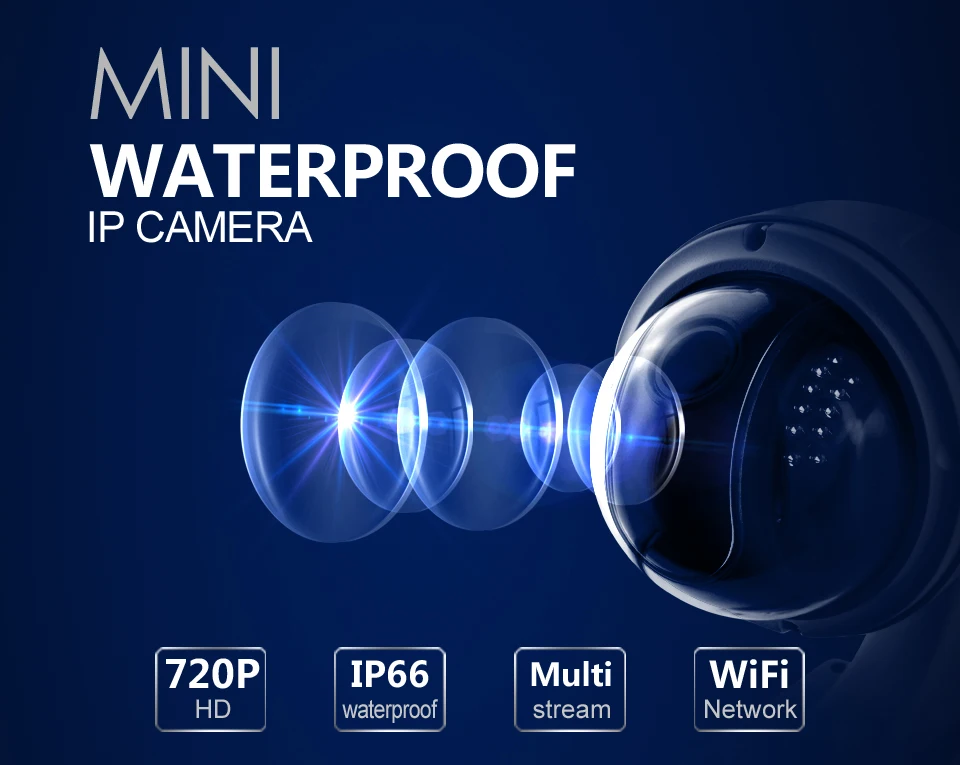 VStarcam скоростная купольная 720P уличная Водонепроницаемая ip-камера беспроводная Wifi камера безопасности PTZ Cam с автоматическим фокусом ИК ночной пульт дистанционного управления