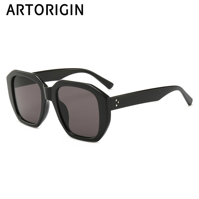 Роскошные брендовые солнцезащитные очки для женщин с заклепками большие UV400