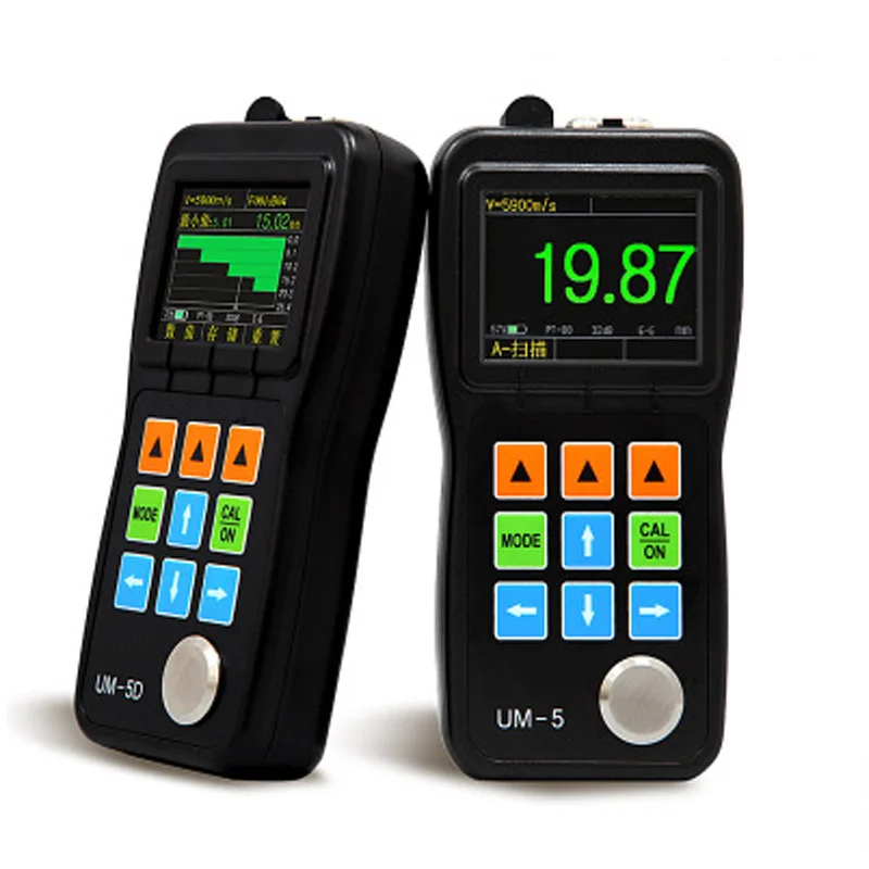 Высокоточный Ультразвуковой толщиномер цветной экран UM-5 цифровое сканирование