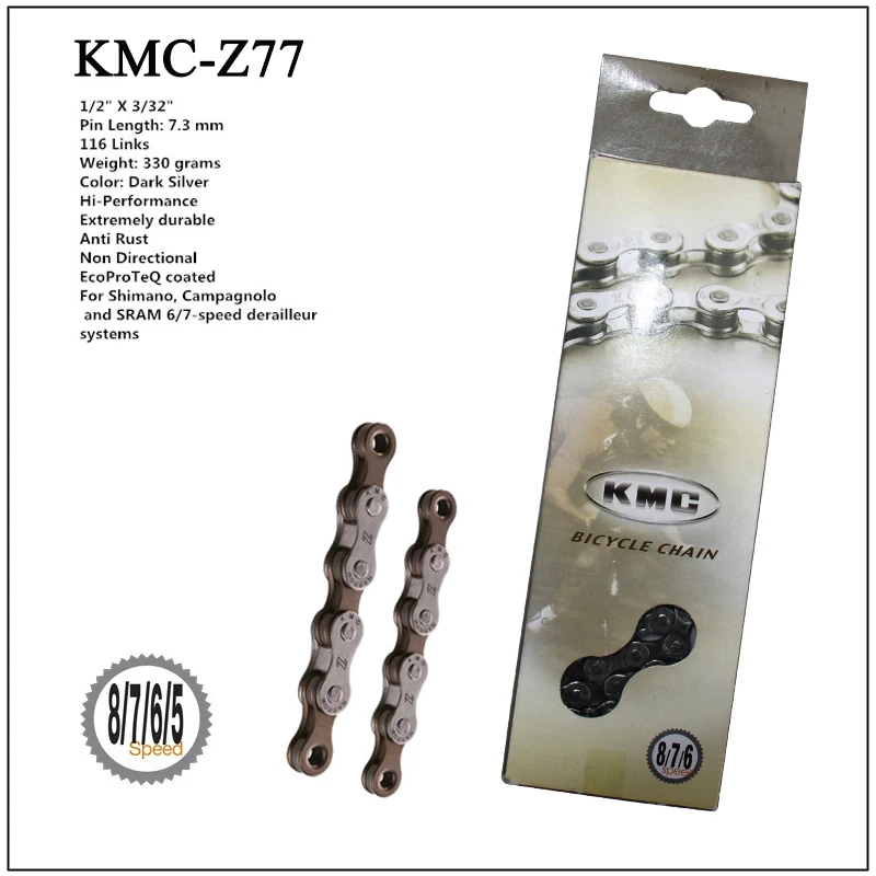 KMC X8 X9 X9sl X10 X10sl X11SL велосипедная цепь 9S 10S 11S золото для MTB/шоссейного велосипеда для Shimano/SRAM 8 9 10 11 скорость 116л/цепной велосипед