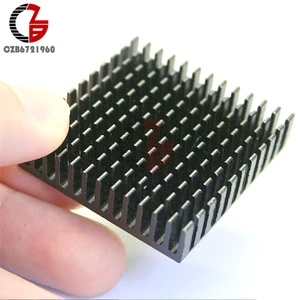 Алюминиевый радиатор 40x40x1 мм, Охлаждающий радиатор, рассеивание тепла светодиодный одного чипа питания, транзистора IC, платы ПК, сделай сам