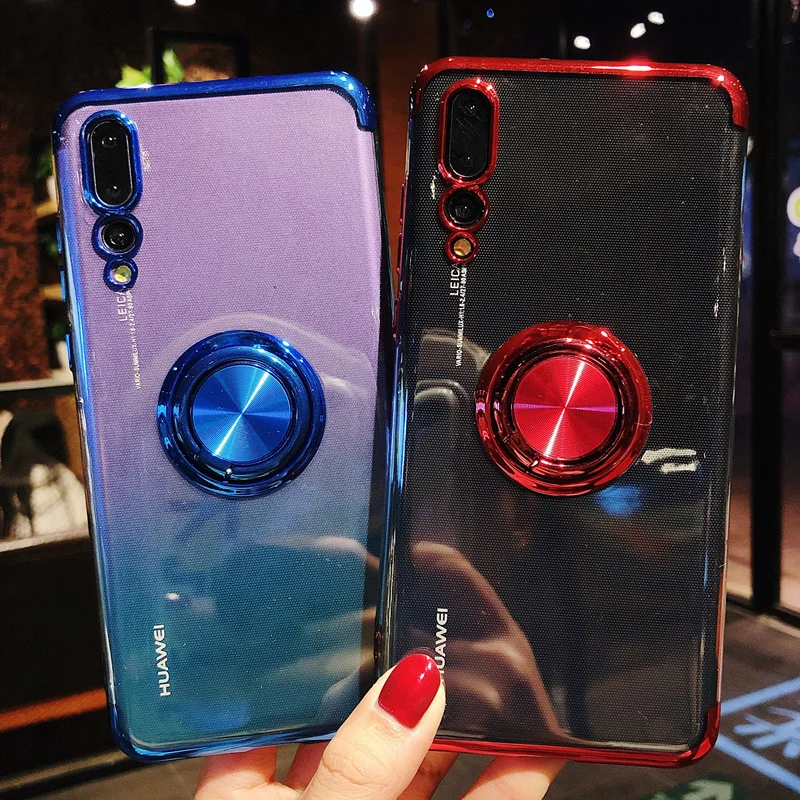 Чехлы для Huawei Honor 20 Honor20 Pro мягкий металлический магнитный держатель Lite|Бамперы| |