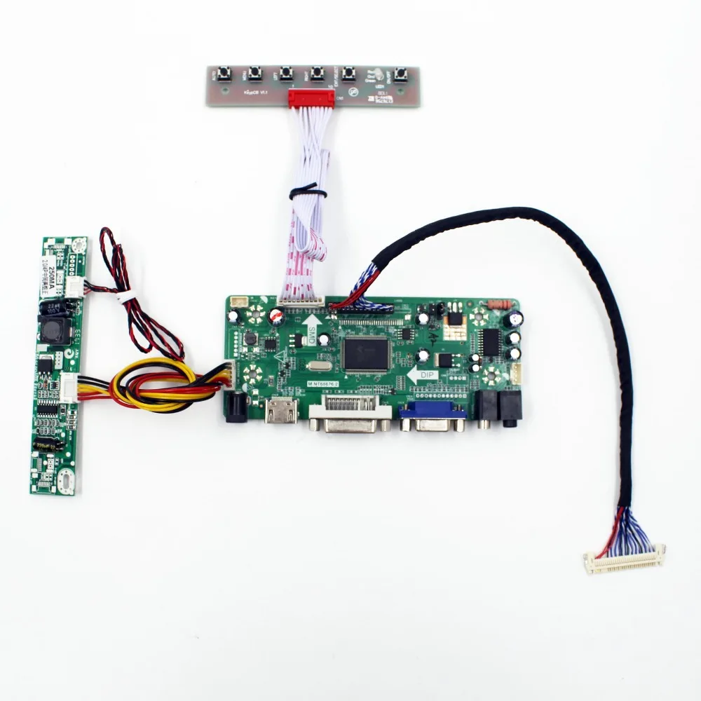 

NT68676 VGA, HDMI, DVI аудио, совместимому с HDMI монитор Комплект ЖК-дисплей контроллер драйвер платы для 22 дюймов M220ZGE-L20 1680 (RGB) x1050 ЖК-дисплей панель