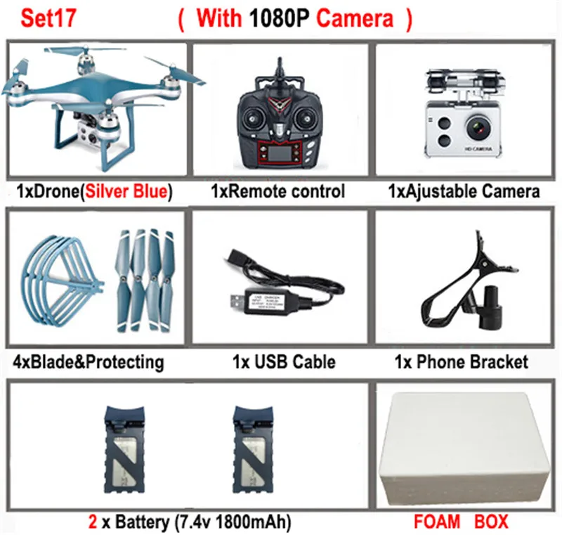 K10 gps 5G Wifi FPV RC Дрон с регулируемой камерой 720 P/1080 P 25 минут время полета низкая мощность возврат вертолет RC Квадрокоптер игрушки - Цвет: Set17