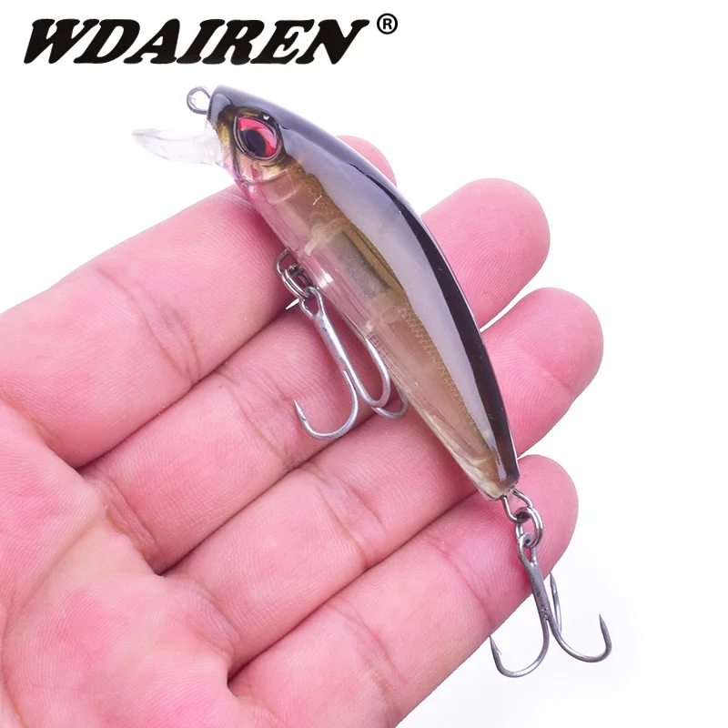 

1Pcs Luminous Fishing lure 7cm 11.5g laser Minnow Artificial Hard Bait Diving Crankbait Wobblers Lures Fishing Tackle WD-463