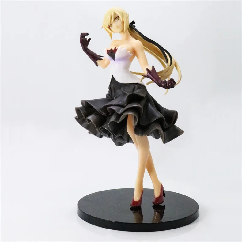 Аниме Bakemonogatari Oshino Shinobu стоя Ver ПВХ фигурка Коллекционная модель кукла игрушка 18 см
