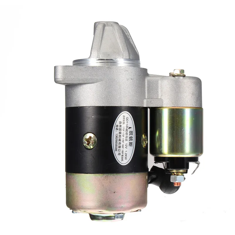 12V 0.8KW QD114A пускатель электрический стартер из Медь используется на 170F 178F 186F двигателя. Хорошее качество используемых в дизельное топливо