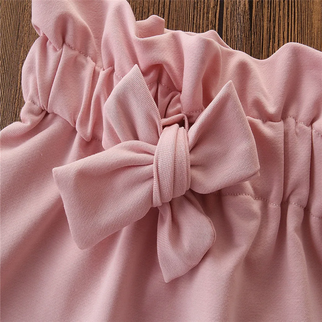 Комплект одежды для девочек одежда новорожденных футболка с длинными рукавами и