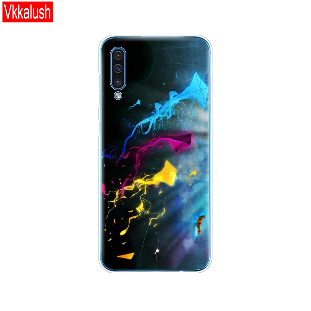 80133 Чехол для samsung Galaxy A50 Чехол Мягкий силиконовый чехол для телефона samsung A50 A505 A505F SM-A505F 6," прозрачный чехол - Цвет: 80133