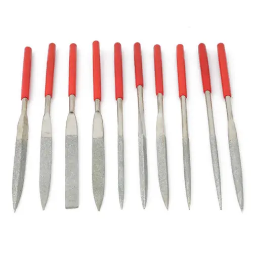 10 шт./компл. набор файлов с гальваническим покрытием Алмазная пилка Наждачная