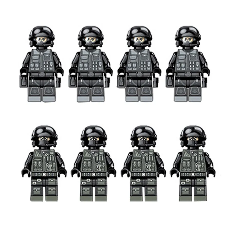 Развивающий городской полицейский корабль грузовик автомобиль вертолет спецназ