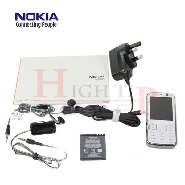 Бесплатная доставка оригинальные сотовые телефоны Nokia N79 3G 5MP WIFI GPS гарантия один