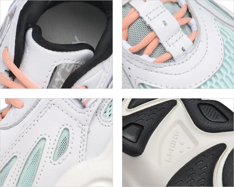 Li-Ning/Женская обувь с бабочкой LITE; стильная обувь для образа жизни; кожаная обувь для папы; спортивная обувь с подкладкой; кроссовки; AGLP082 YXB304