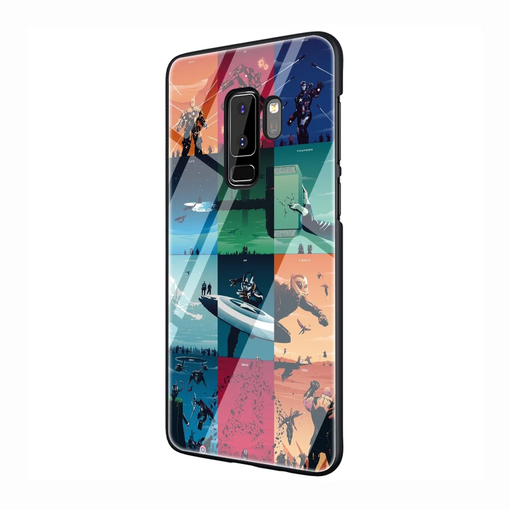 G6 Чудесные Супергерои закаленное Стекло чехол для телефона для samsung Galaxy S7 край S8 S9 S10 Note 8, 9, 10, плюс A10 20 30 40 50 60 70 - Цвет: G6