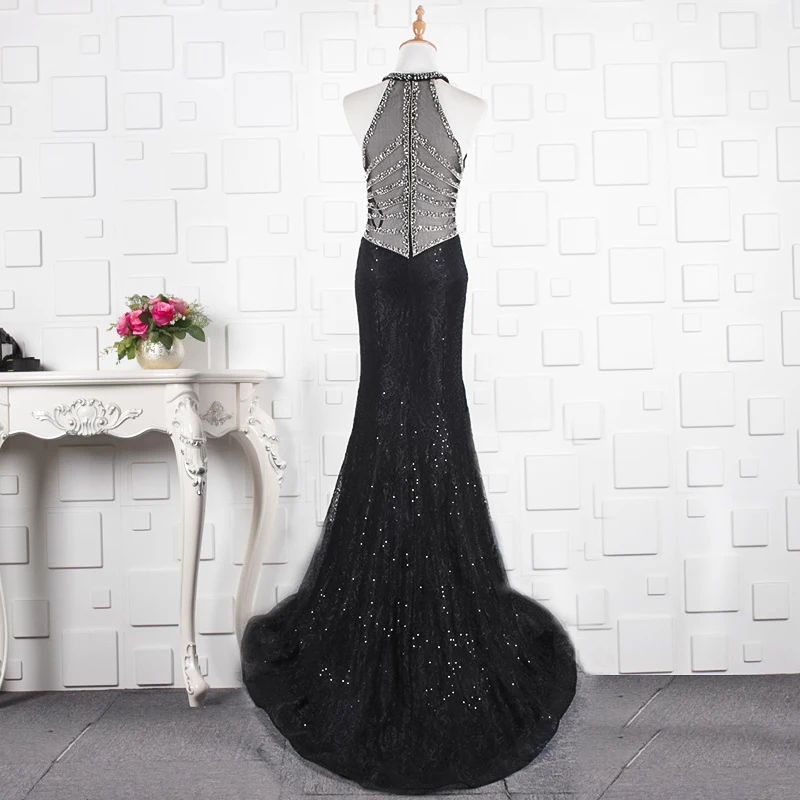 JANCEMBER Роскошные vestidos de noche Бисероплетение с кристаллами без рукавов цветочный принт Часовня Поезд Русалка новая одежда