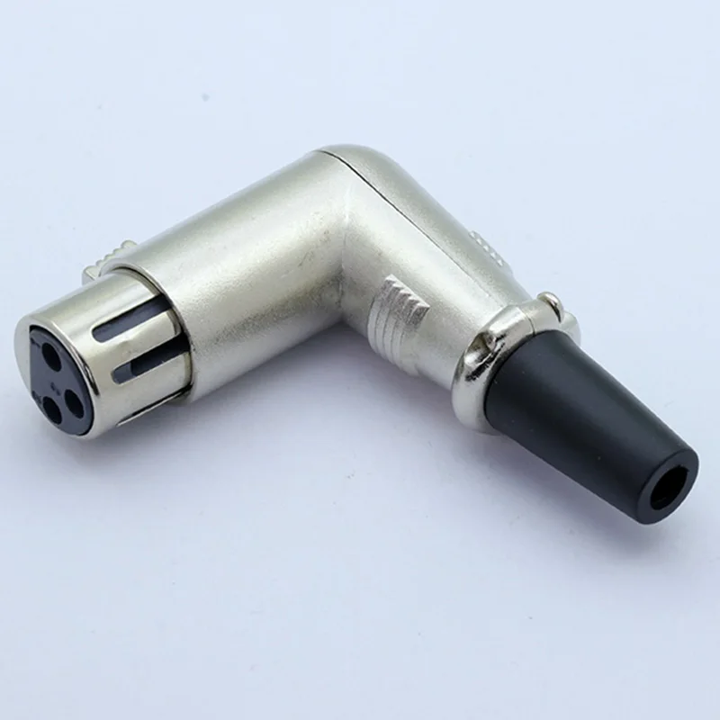 1 комплект 3 Pin XLR штекерные разъемы с прямым углом для микрофона аудиокабель динамика