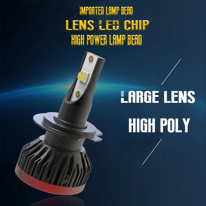 Светодиодный фары лампы XHP50 светодиодный H7 H8 H9 H11 HB3 HB4 XHP70 72 W для 6000 К авто 9005/6 9012