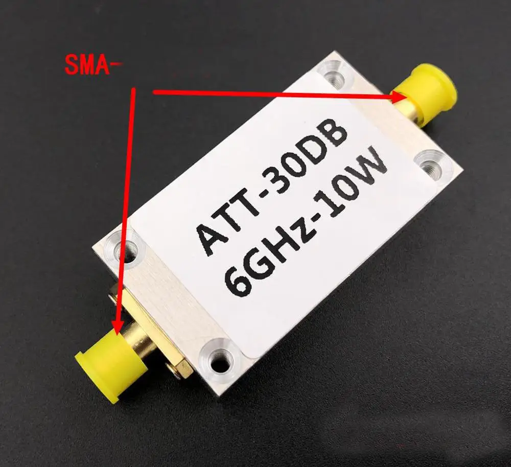 

DYKBmetered Фиксированный аттенюатор 10 Вт 30 дБ SMA