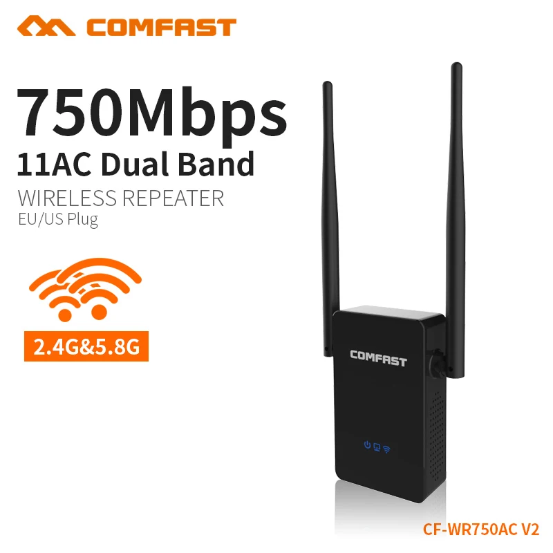 COMFAST 750 Мбит/с WIFI удлинитель повторитель 2 4G/5 8G беспроводной Wi fi ретранслятор