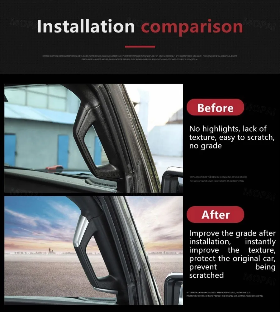 MOPAI интерьерные молдинги для Jeep Wrangler JL, автомобильные а/б-стойки, декоративные ручки для Jeep JL Wrangler, автомобильные аксессуары
