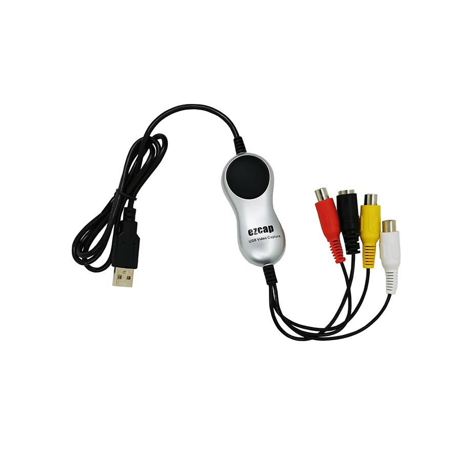 USB 2 0 HD видео Захват ТВ DVD VHS адаптер DVR рекордер конвертер Аналоговое аудио в
