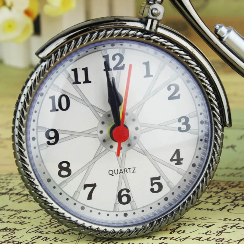 Винтаж в форме велосипеда будильник веселый Велосипедный спорт часы украшения