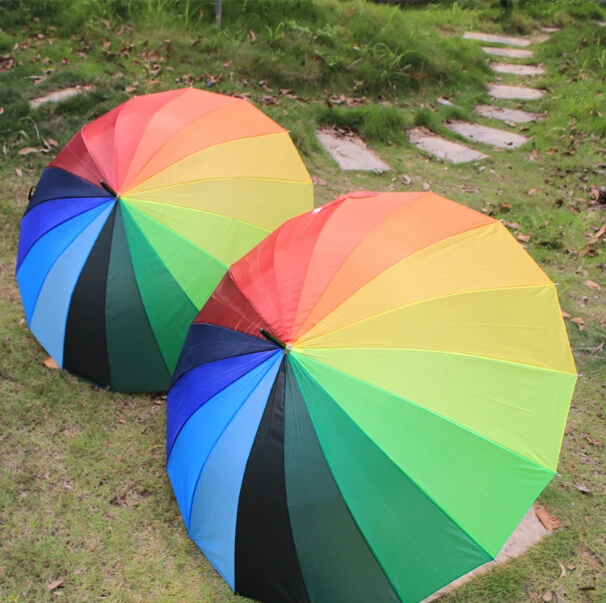 10 шт. автоматический зонт для гольфа 16 к|rainbow umbrella|golf umbrellaumbrella wholesalers |