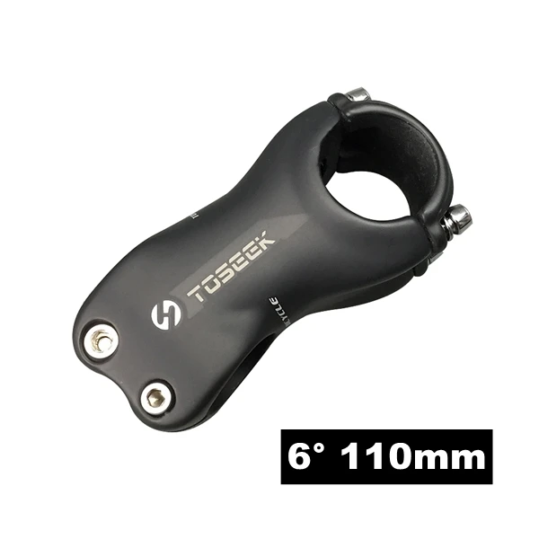 6 Degree 110MM TOSEEK матовый UD углеродное волокно велосипедный вынос руля 31,8 мм велосипед Запчасти 6/17 градусов 70/80/90/100/110/120/130 мм вилка Диаметр 28,6 мм - Цвет: 6 Degree 110MM