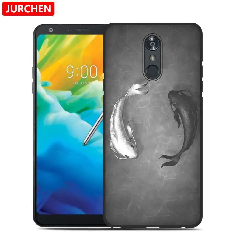 Ультратонкий чехол JURCHEN с рисунком для LG Stylo 5 Stylo5, задняя крышка, милые собака и кошка, мягкий чехол из ТПУ для LG Stylo 5, чехол для телефона - Цвет: 20