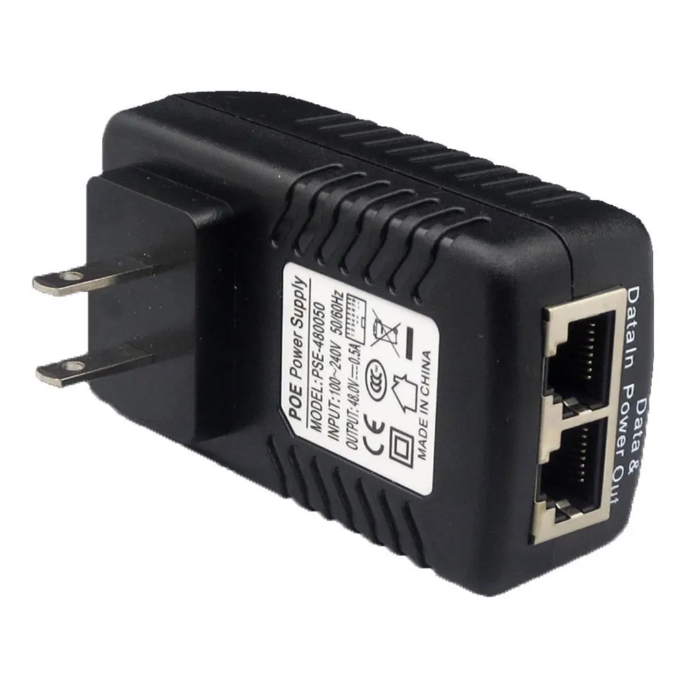2 шт. Инжектор POE 48V 0.5A Мощность адаптер-Форсунка для IP видео Камеры Скрытого