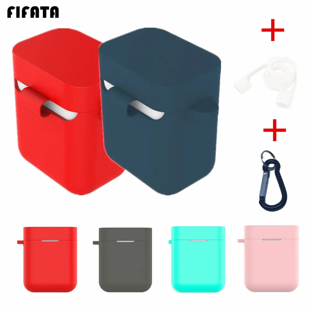 Чехол FIFATA для наушников Xiaomi Airdots Pro зарядный ящик Air силиконовый защитный чехол +