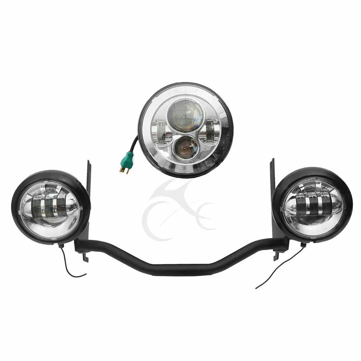 Motorcycle 4 1/2&quot Fog Light +Headlight w/ Bracket For Harley Touring Electra Glide 1994-2013 |