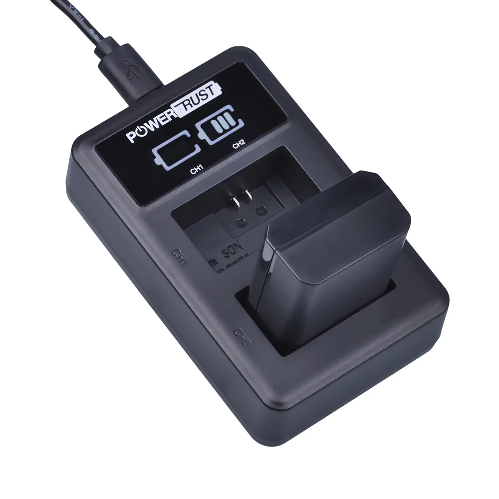 

1pc 2000mAh NP-FW50 NPFW50 np fw50 Battery + LED USB Dual Charger for Sony Alpha a6500 a6400 a6300 a6000 a5000 a3000 NEX-3 a7R